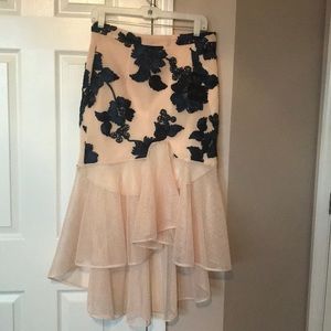 Stunning Pink & blue asymmetrical skirt